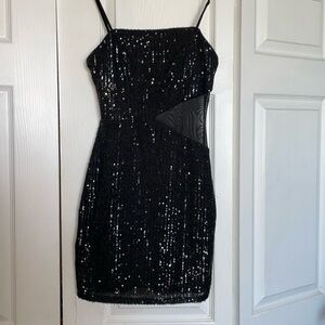 Trixxi, Black, Sequenced mini dress, not used